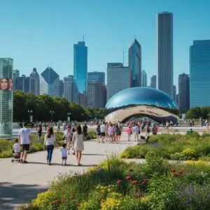 Cloud Gate The Bean Millennium Park Chicago Illinois