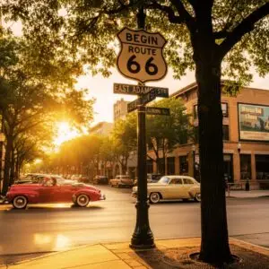 Route 66 Sign in Chicago